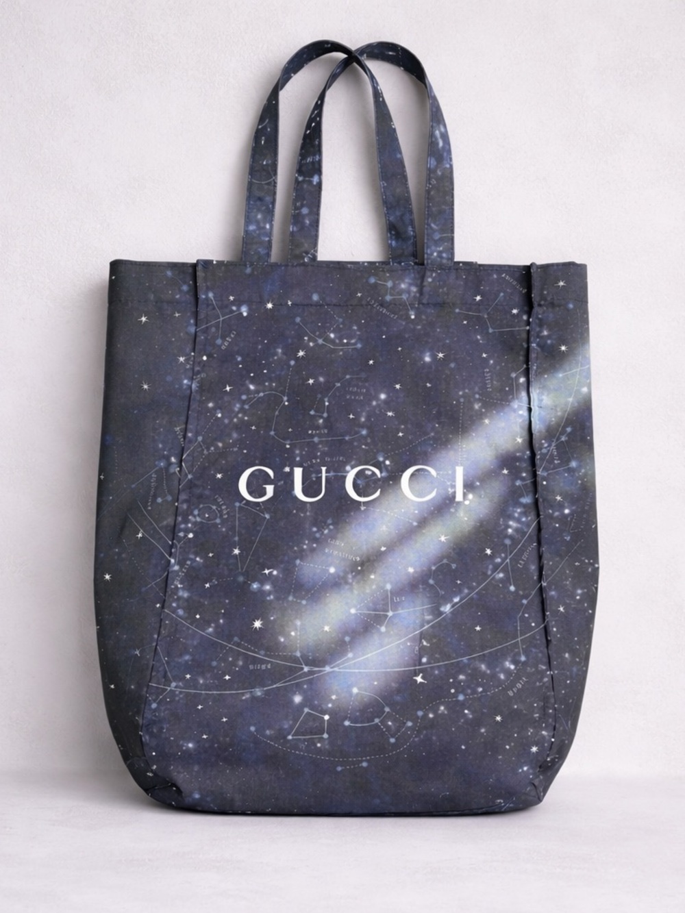 Gucci Constellation Print Canvas Tote Star Map Fabric Bag